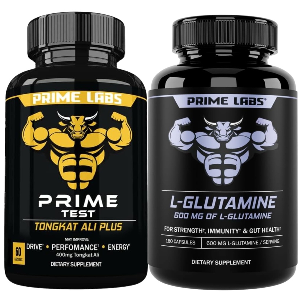 Prime Labs Tongkat Ali Plus (60 t) + L Glutamiini (180 t)