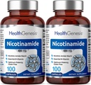 B-3 Nikotinamidi 500 mg 100 Caps 2 Pack - Nikotinic Amide Niacin luonnollinen flush-vapaa vitamiini Formula - tukee ihosolun terveys