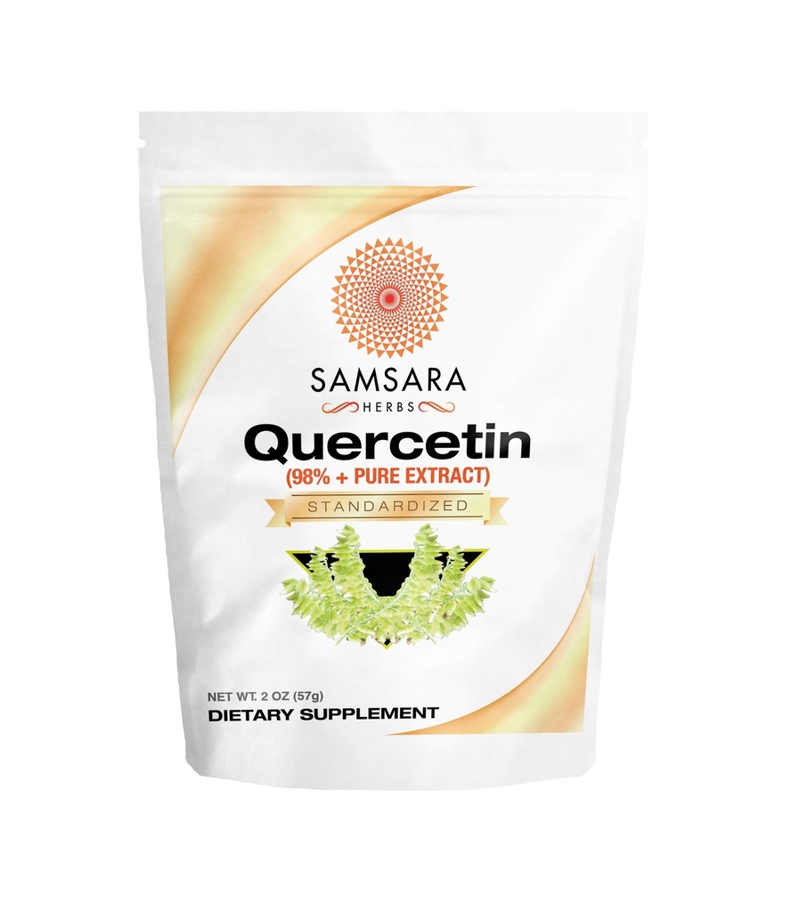 Samsara Herbs Quercetin 98% + Pure Extract Powder (2oz / 57g) - Lika till 114 x 500 mg kapslar