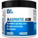 D Aspartic Acid Testosteroni Booster miehille - 3120mg DAA D-aspartic Acid Pre Treout Powder Muscle Builder for Men 3,12g - Miesten Health Supplement for Enhanced Drive Potency ja Vigor - Ei makua