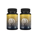 AADAR Natural Omega 3 Vegan Fatty Acid & Immunity Supplement för män och kvinnor |Flaxseed Arjuna Walnut No Fish Oil | 60 kapslar (Pack of 2)