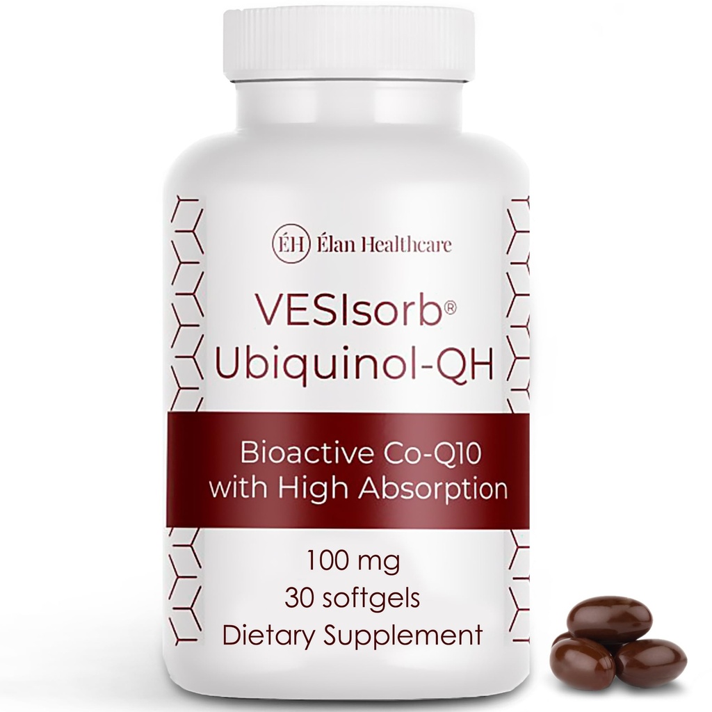 VESIsorb Ubiquinol-QH 100 mg Softgels, 30 greve