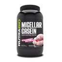 NutraBio Casein Protein Powder, Micellar Casien Powder, 25g Slow Digesting Protein, hjälper till att hålla dig full, övernattning Muscle Recovery & Growth, BCAA & EAA, Gluten Free, Soy Free, 2lb Strawberry Ice Cream