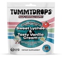 Tummydrops Groovy Peppermint Pack (Mix av Lychee & Tasty Vanilla Cream). Gluten Free, Vegan & Made With Organic Ingredients, 33 Individuellt inslagna sorterade Peppermint Lozenges i en återförsäljbar väska.