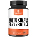 Nattokinaasi täydentää 3300 mg Trans-Resveratrol - Tukee immuunijärjestelmän, terve sydän- ja vartalotasapaino - 30 tarjoilua