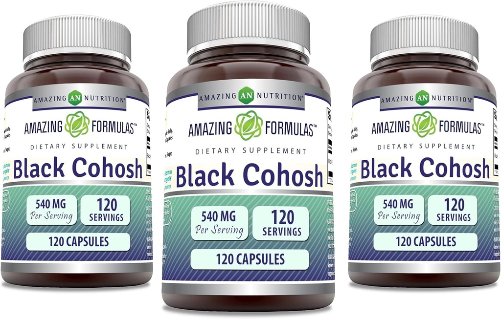 Amazing Formula Black Cohosh 540mg 120 Kapselin täydennysosa 
