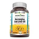 Fantastisk Omega Norwegian Cod Liver Oil 1000 Mg 250 Softgels