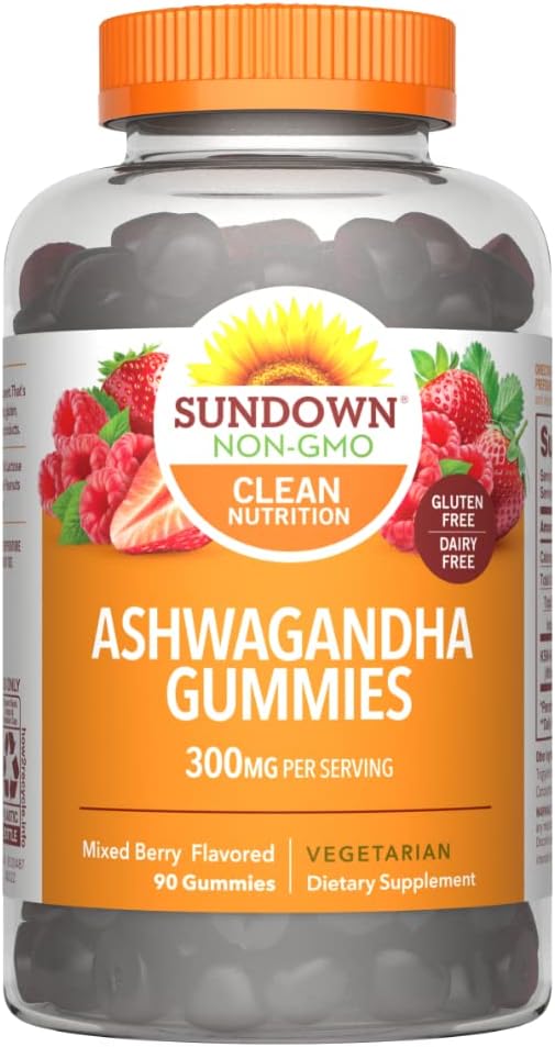 Auringonlasku Ashwagandha Gummies, 90 kreivi