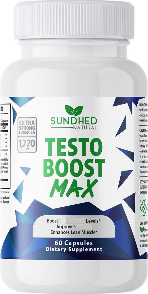 Testo Boost Max - Natural Stamina Booster miesten ...