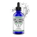 FWS Colloidal Silver, Liquid Silver Drops, 99,99% Pure Silver, 4 oz Glasflaskor, 60 portioner (2 månads leverans), 50 ppm, koncentrerad för enkla och bekväma portioner