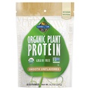 Garden of Life Organic Plant Protein Smooth Unflavored Powder, 10 Servings - Vegan, Grain Free & Gluten Free Plant Based Protein Shake, 1B CFU Probiotics & Enzymes, No Sugar eller Stevia, 15g Protein