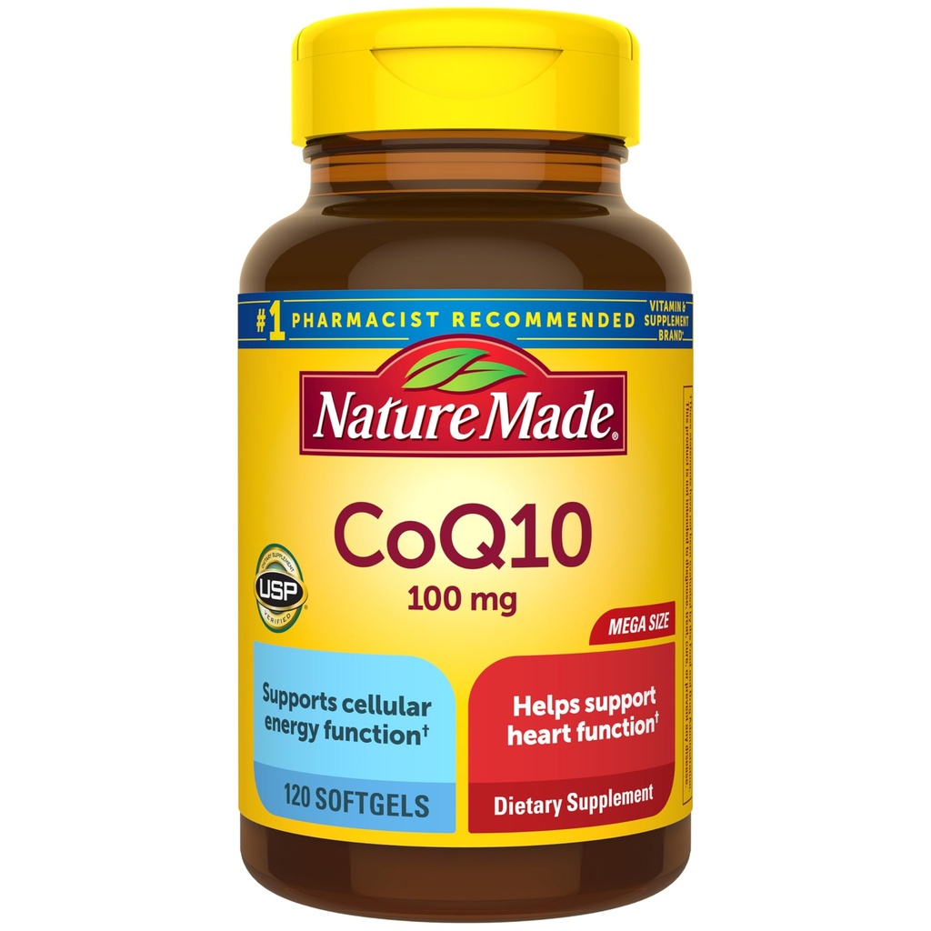 Luonto Made CoQ10 100mg, Ruokavalion täydentää sydänterveyden tukea, 120 Softgels, 120 päivän tarjonta
