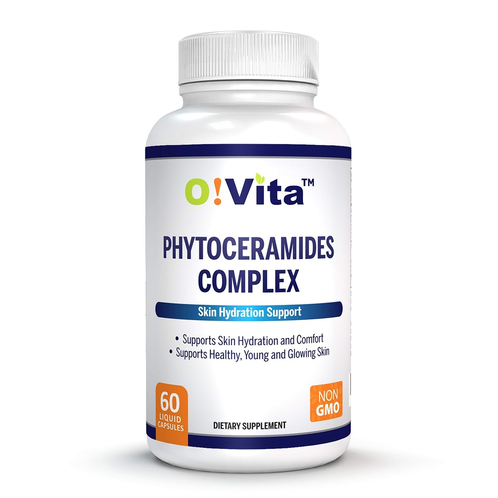 Phytoceramides Complex, ihon korjaus ja nuorentaminen, anti-aging tuki, kasviperäisiä Ceramidit, vitamiineja C, B-6, ja B-12, 2-kuukautinen tarjonta (60 non-GMO nestekapselit)