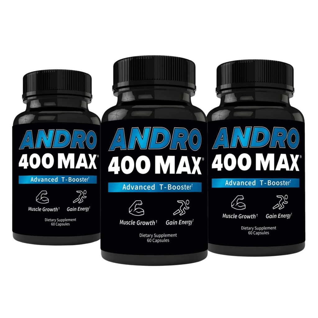 Andro400 Testosteron Support för Män & Kvinnor - Tongkat Ali, L-Arginine & L-Citrulline - Energi, Vitalitet & Prestanda - 180 kapslar, 180-dagars leverans