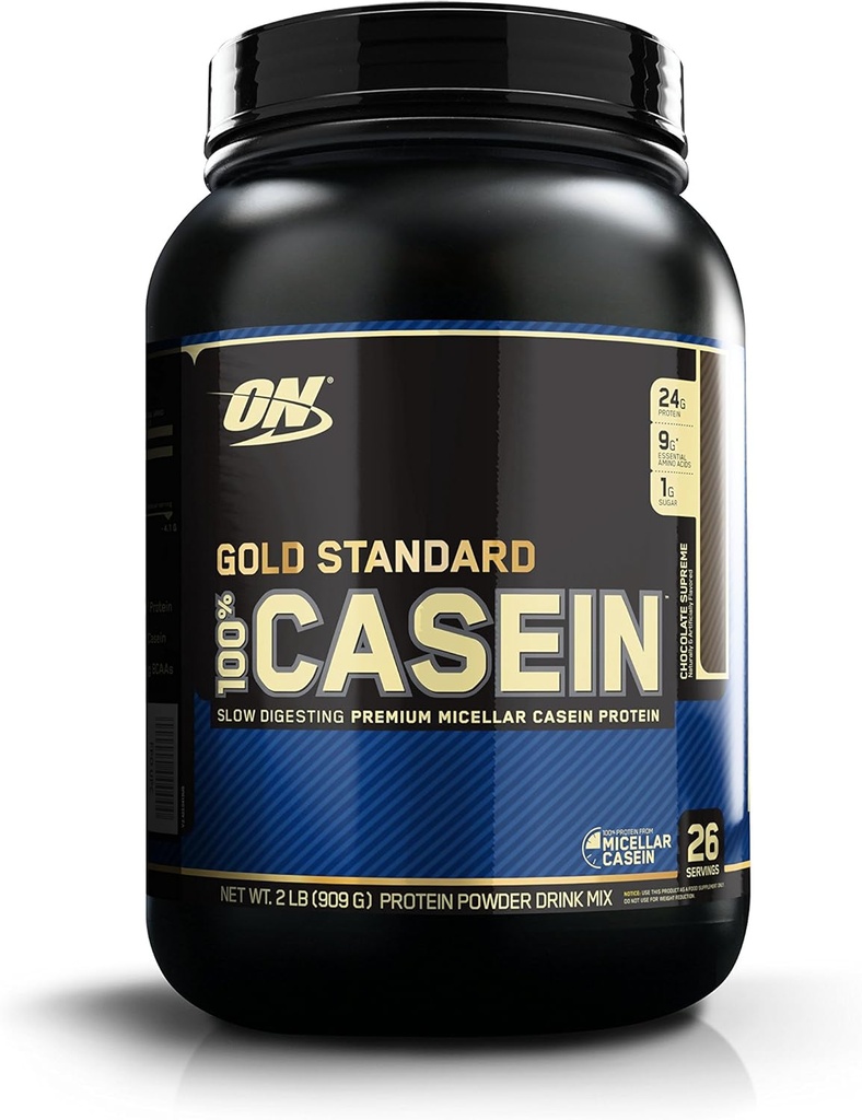 Optimum Nutrition Gold Standard 100% Casein Protein Powder, Supere, 2 punta