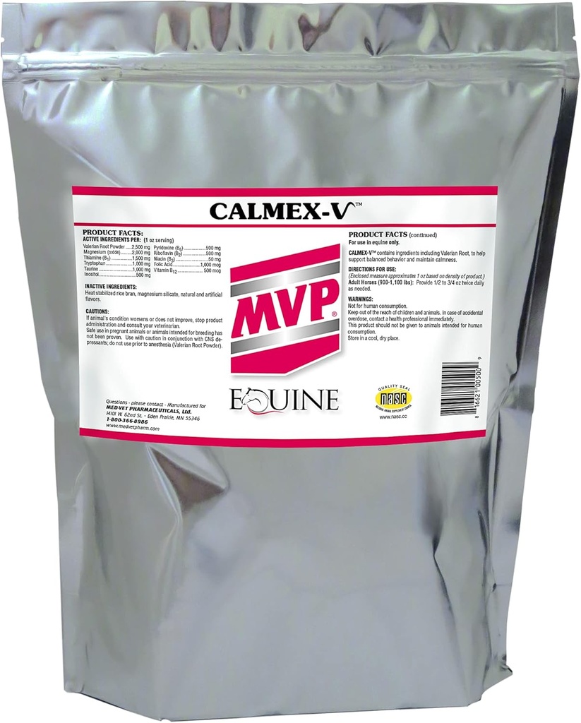 Calmex-V (10lb) Calming Support för hästar.