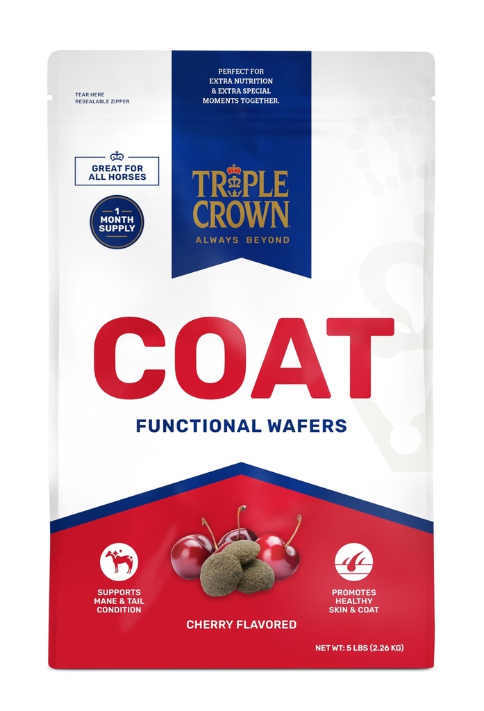 Triple Crown takki wafers, Functional Horse wafers, Horse takki täydentää, Hevosen ihon täydentää wafer, 5 kg