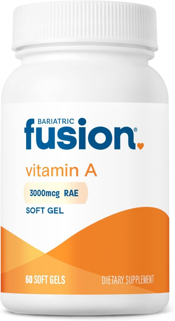 Bariatric Fusion Vitamin A, 3000 mcg Retinyl Palmitate, Post Bariatric Surgery Supplement, 60 greve