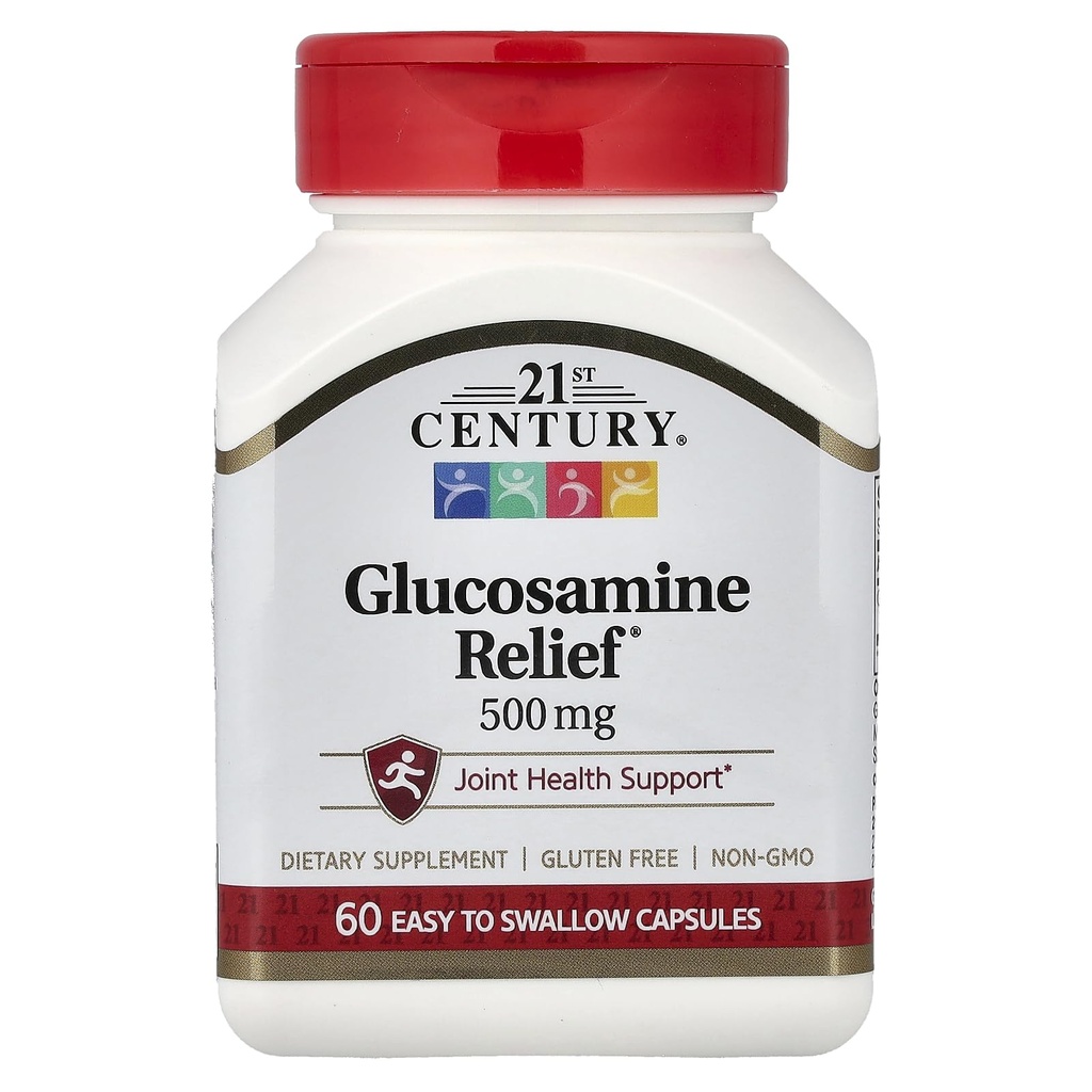 2000-luvun Glukosamiini Relief, 500 mg, 60 Helppo niellä