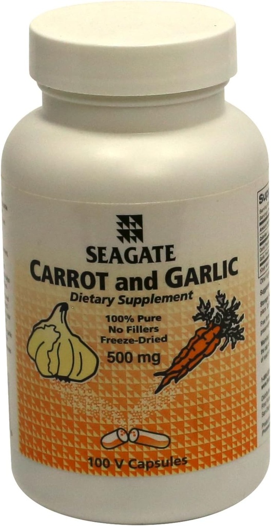 Seagate Products Carrot och Garlic 500mg 100 kapslar