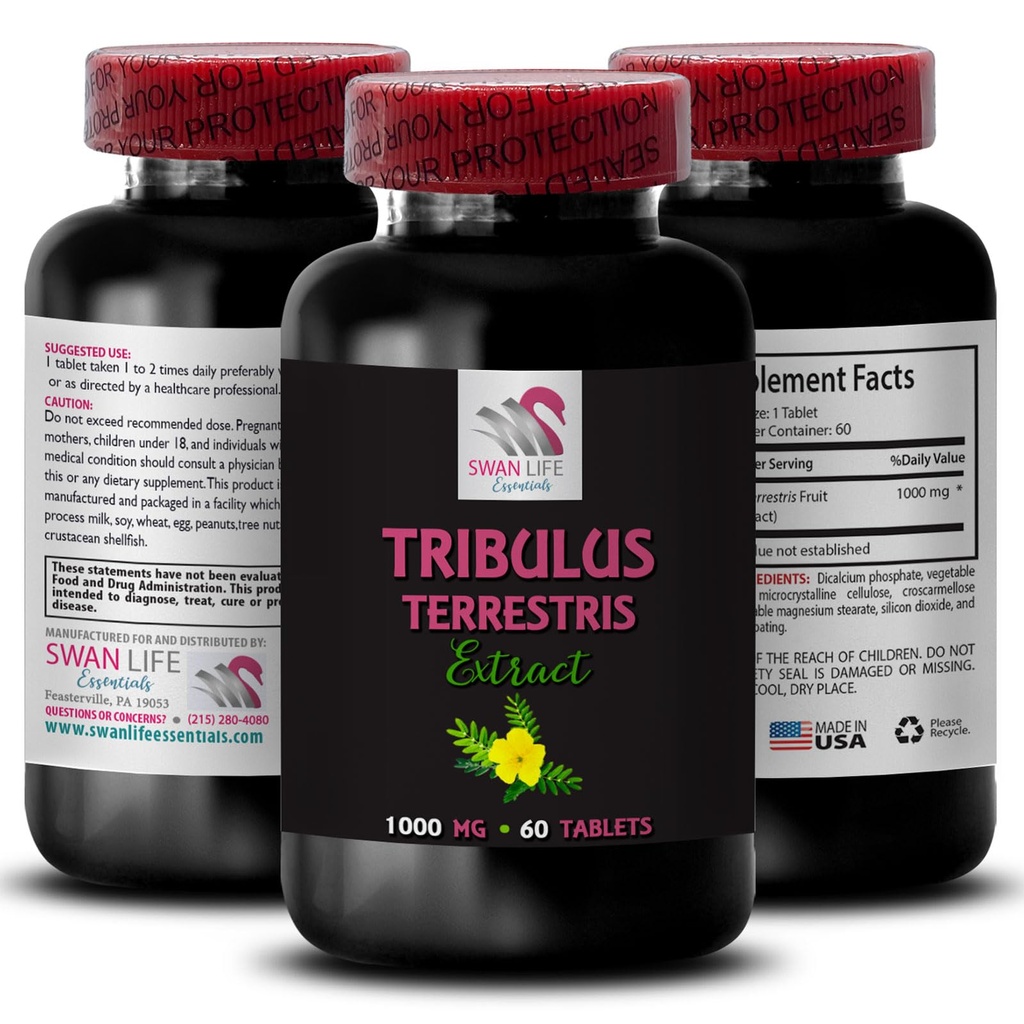 Stamina Power - TRIBULUS TERRESTRIS EXTRACTS - Energi för aktivitet, Energistöd Formel, Aktiv energisupport, Plant-Based Energy Boost, Aktivitetskraft, Aktiv träning Boost 1 flaska 60 tabletter