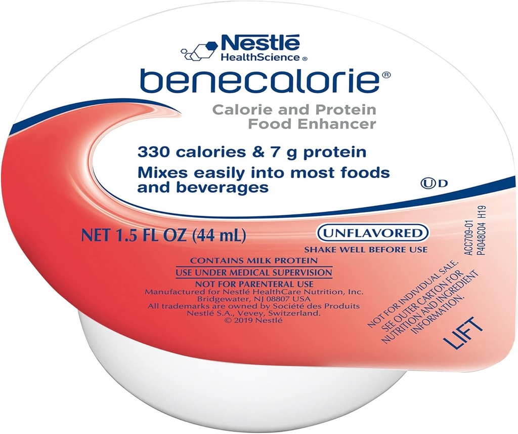 Benecalorie Calorie ja proteiinien Enhancer - makuamaton (330 kaloria, 7g proteiinia) - 1,5 fl oz kupit, 24 pakkaus