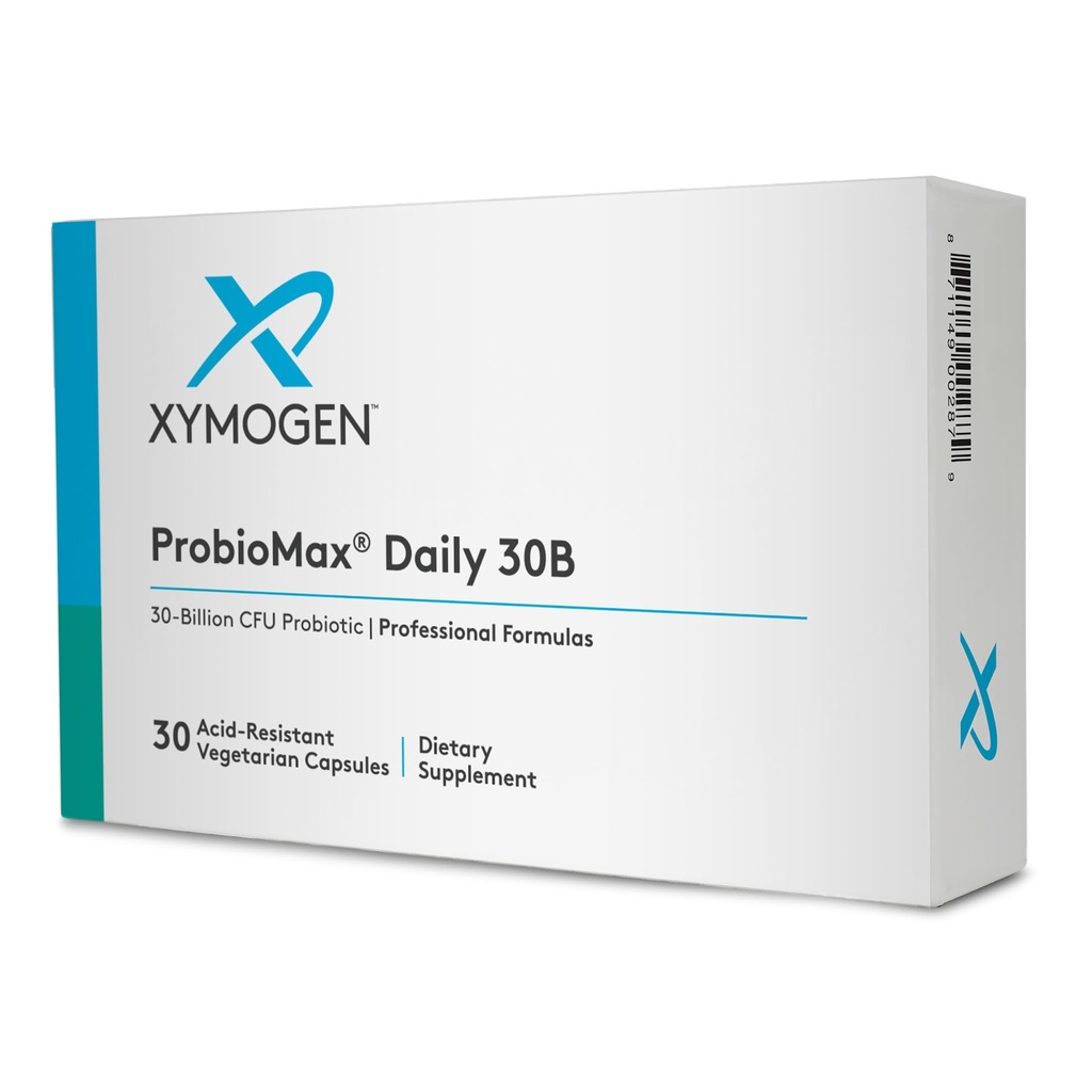 XYMOGEN ProbioMax Daily 30B - Vegetarian, Dairy & Gluten Free Probiotics for Digestive Health - Kvinnors & Mäns Probiotiska näringstillskott - Tidigare ProbioMax Daily DF (30 kapslar)