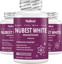 NuBest White - Stöder Vackra och Radiant Skin med Glutathione, Milk Thistle Extract, L-Cysteine, Precious Herbs och Vitamins (3 Pack)