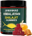 Shilajit Gummies 6000mg -Shilajit Gummies med Manuka Honey & Fulvic Acid, Minerals, Immune System & Vitality Booster, Vegan Himilayan Shalajit Gummies (1 flaska)