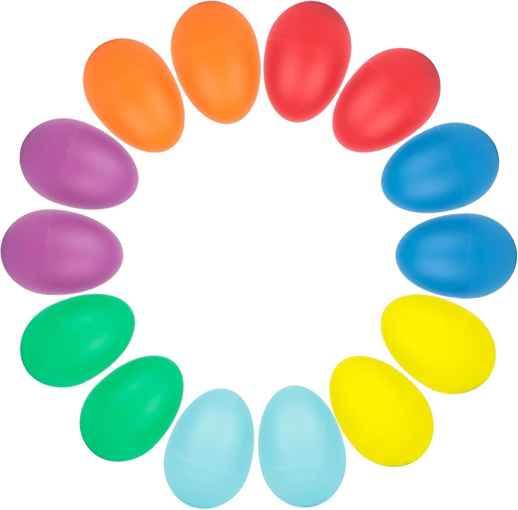 SallyFashion 14PCS Muovi Muna Shakers Set, Iskusoittimet Musical Egg Maracas lapsille Music Learning DIY Painting