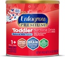 Enfagrow PREMIUM Toddler Nutritional Drink, Made with Real Milk, Brain-Building Omega-3 DHA, Nutrients och Prebiotics for Growth & Immune Support, Non-GMO, Toddler Milk Powder, 24 Oz Can