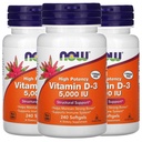 Nyt D-vitamiini-3 5000 IU, 240 Softgels, 3 kpl pakkaus