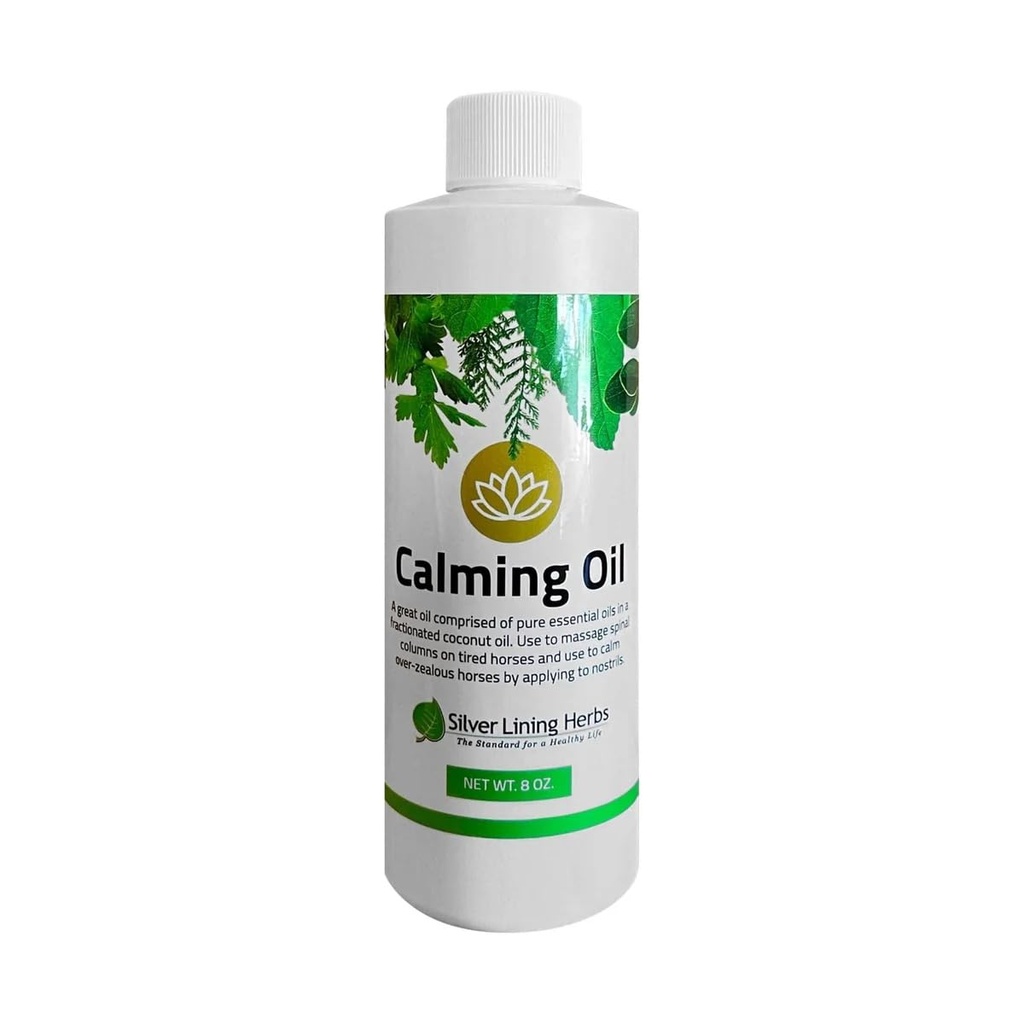 Silver Lining Yrtit Calming Oil for Horses Kaikki luonnolliset Essential Oil Blend Coconut Oil 