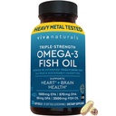 Viva Naturals Omega-3 Fish Oil, Triple Strength, 2500 mg, 30 Softgels - Re-Esterified Omega 3 Fatty Acids Inklusive EPA, DHA, DPA - Pascatarian-Friendly