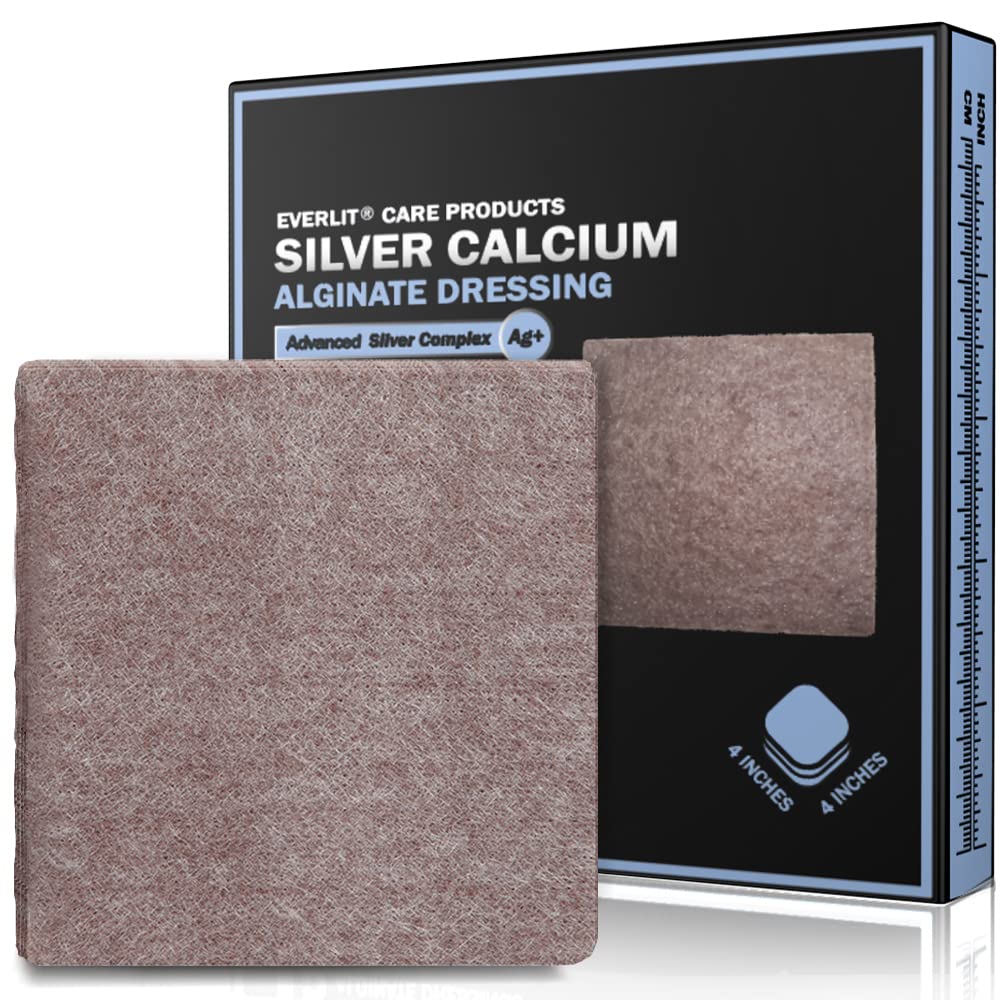 EVERLIT AG Silver Calcium Alginate Haavanpukeutuminen Absorbent Non-Stick Sterile pukeutuminen Pad ...
