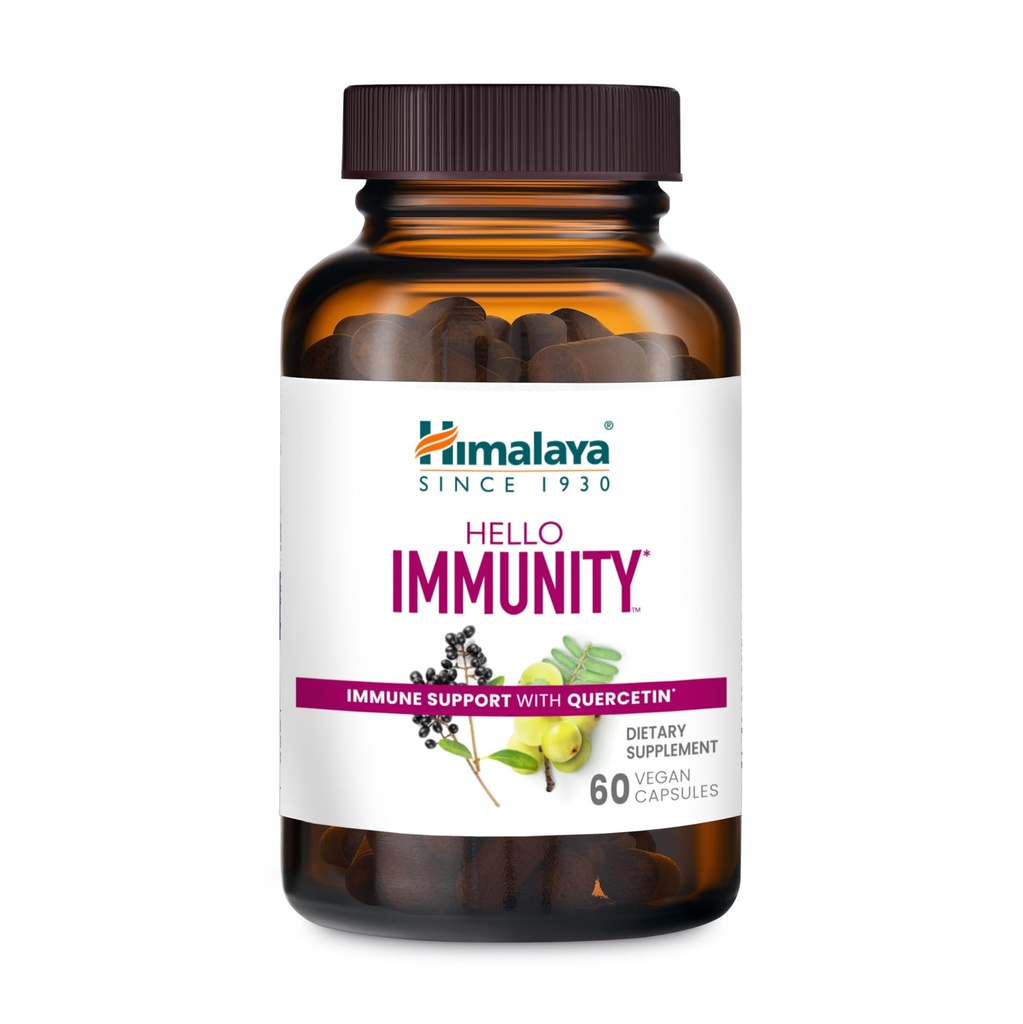 Himalaya Hei Immuniteetti Quercetin, 60 päivän tarjonta - kasviperäisen immuuni tuki täydentää, bioflavonoidi ja antioksidantti immuniteetin ja päivittäisen hyvinvointi - Vegan, ei-GMO, Gluteeniton, 500 mg, 60 Caplets