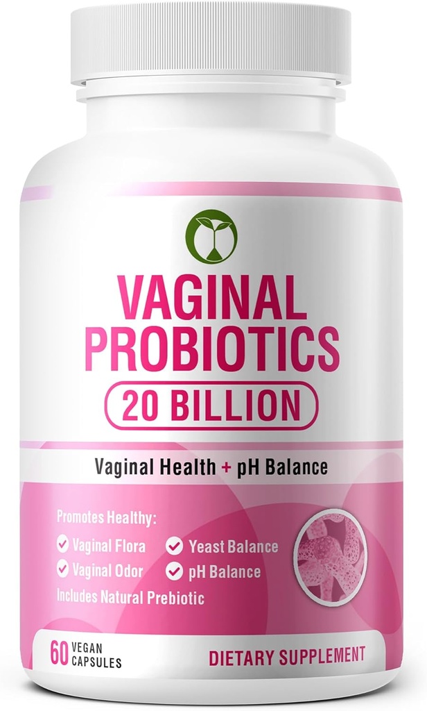 emätin Probiootit naisten terveys 20 miljardia PMY PH Balance & Vaginigal Odor Support 60 kapselia ... Tieteellisesti muotoiltu Multi kanta Probiootti Blend kanssa prebiootit (vaginaaliset probiootit)
