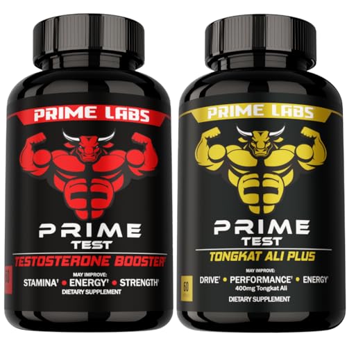 Prime Labs Prime Test Testosteroni Booster (60 ct) + Tongkat Ali Plus (60 ct)