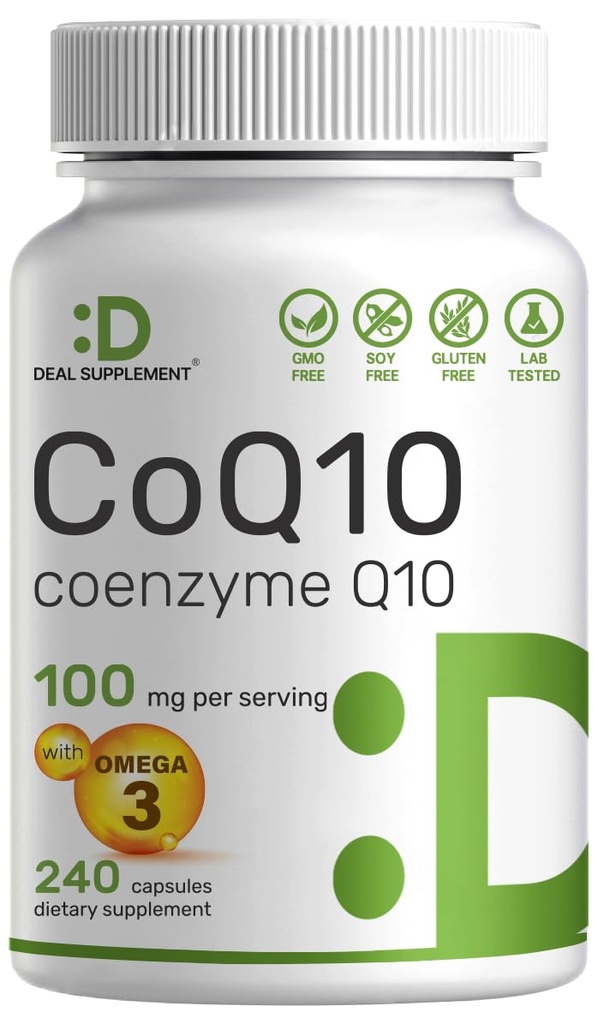 DEAL Addition CoQ10 100mg Omega 3 100mg, 240 kapselia ... Biogenzyme Q10 Formula ...