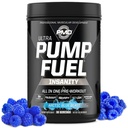 PMD Sports Pump Fuel Ultra Insanity - Premium Pre workout Powder & Muscle Pump, Greater Focus, Endurance & Recovery, Premium Creatiini, Arginiini & Beta Alanine - Arctic Blue Blast (30 Servings)