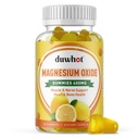 Magnesiumoksidilasit 400 mg, magnesiumoksidipurutabletti lisäaine aikuisille ja lapsille, hermoille, lihaksille, luun ja sydämen tukiaineille, ei-muuntogeenisille organismeille, pektiinille, vegaanille, 60