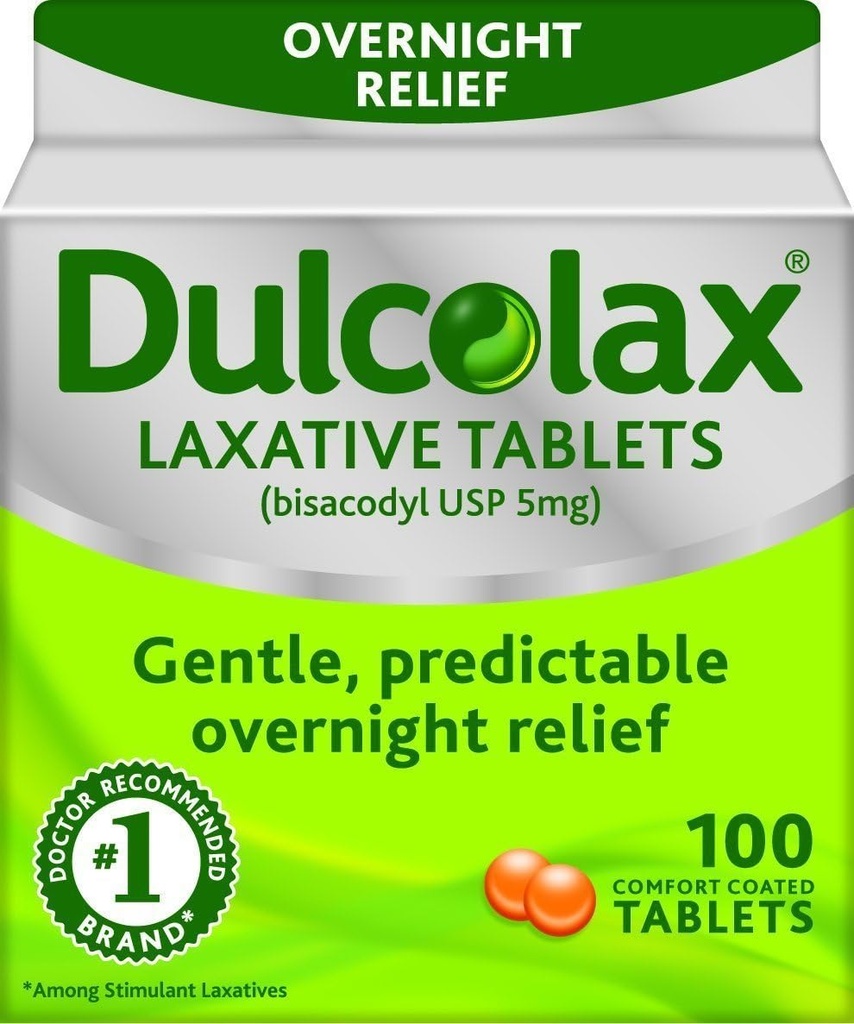 Dulcolax 5 mg laksatiivinen tabletti ummetukseen - 100 ea