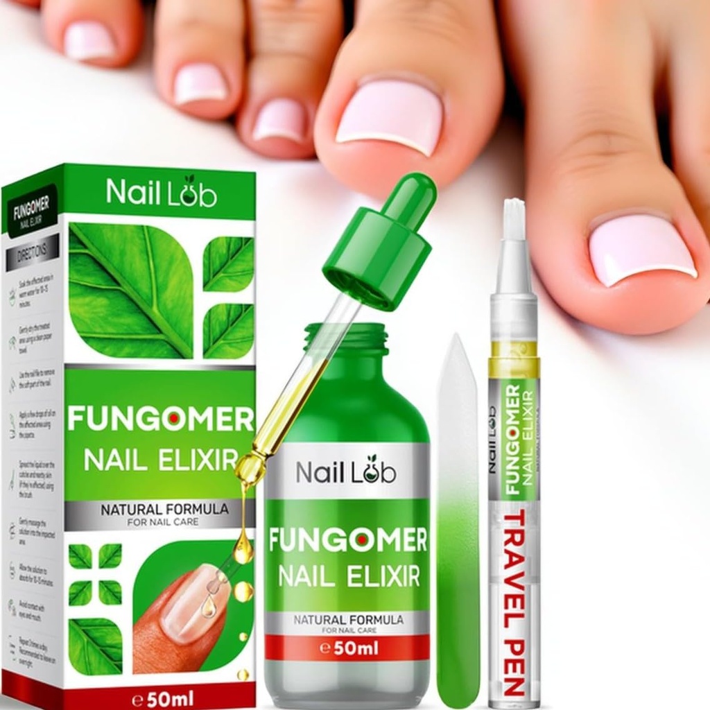 Toenail Sienihoito Extra Strength - Sienilääkekynän korjaus - 7 päivää Näkyvä muutos vahingoittunut, paksu, värjätyt kynnet - Teepuuöljy