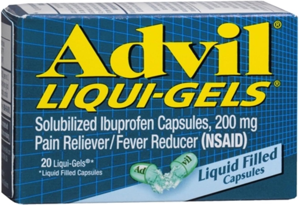 Advil 200 mg Liqui-Gels 20 ea (pakkaus 12)