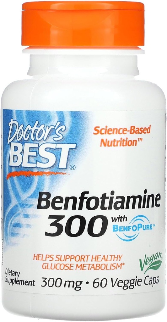 Lääkärin paras, Benfotiamiini BenfoPure, 300 mg, 60 Veggie Caps