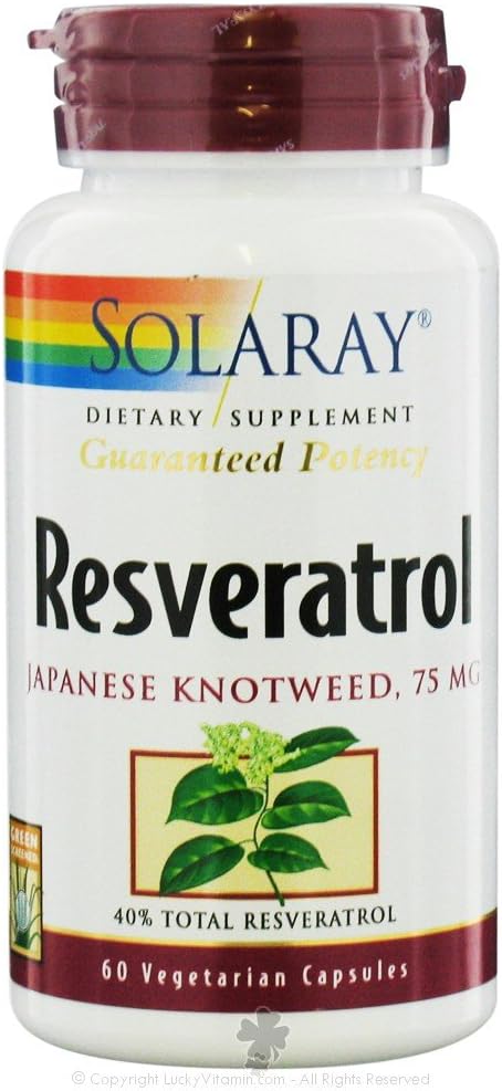 Solaray Resveratrol - 60 kasviskapselia