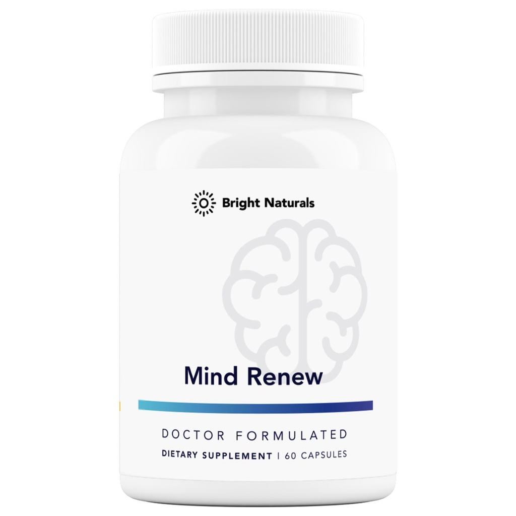 Mind Renew - Made in the USA - Brain Supplement for Memory and Focus - Tuki elinvoimaa ja energiaa, 60 kapselia