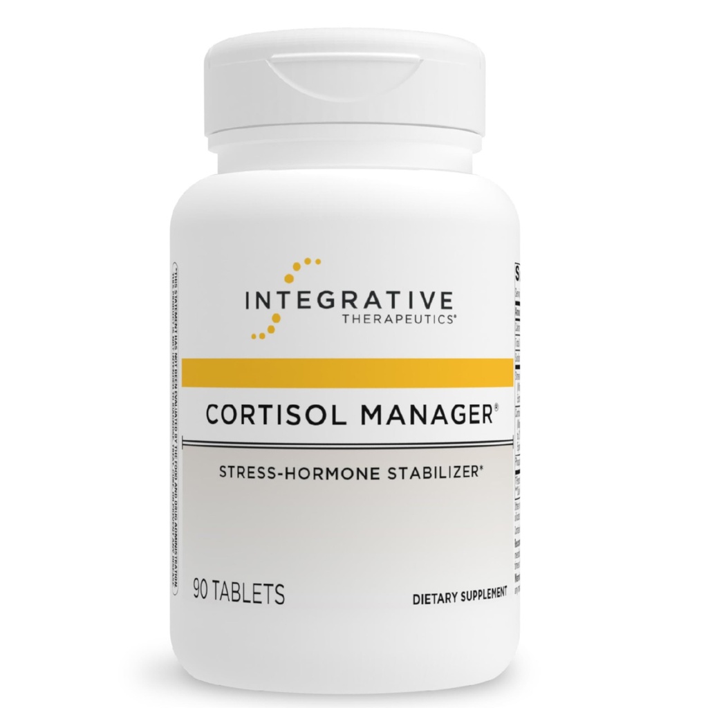Integratiivinen Therapeutics Cortisol Manager - Adrenal Health Support Supplement for Health Response Response* - Vegan, Dairy-free & Gluteenittomat - 90 kapselia (45 tarjoilua)