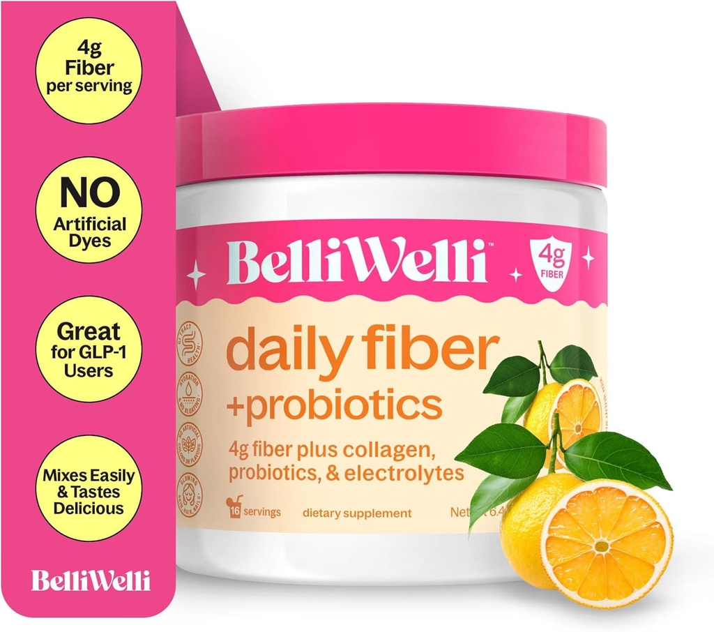 BelliWelli Fiber Supplement for Women & Men 