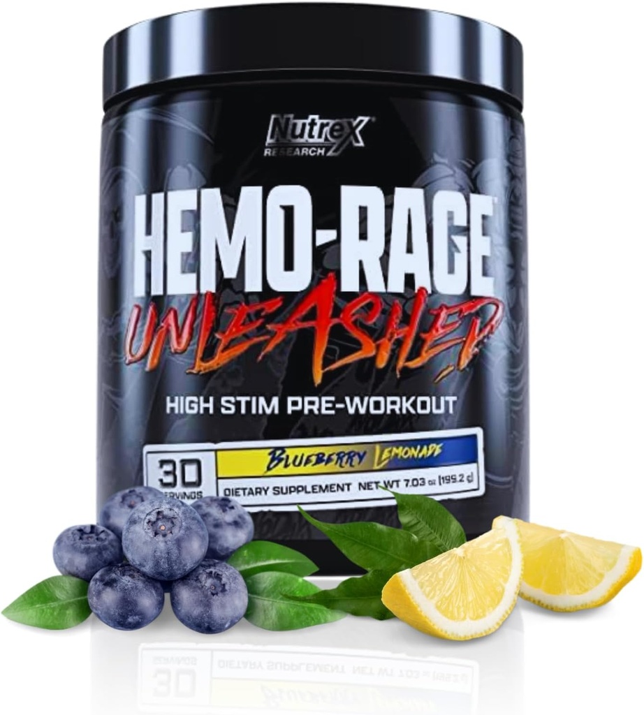 Nutrex Research Hemo-Rage Extreme High Stim Pre workout Powder 